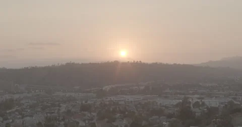 Sunset Over Hill Stock Footage 159089903