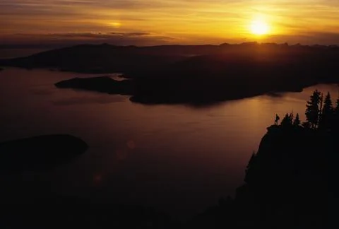 Sunset Over Howe Sound Stock Photos