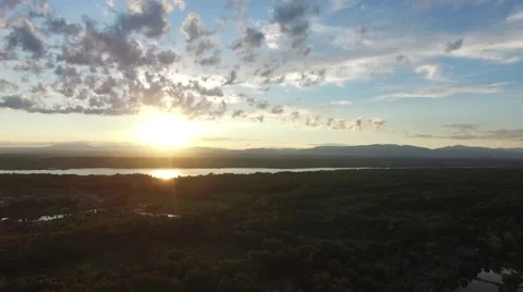 Sunset over Hudson River 動画素材 53886551