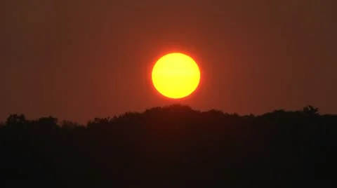 Sunset over the Hudson River from Manhattan Stock Footage 12137133