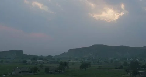 Sunset Over Indian Mountains 스톡 동영상 152003403