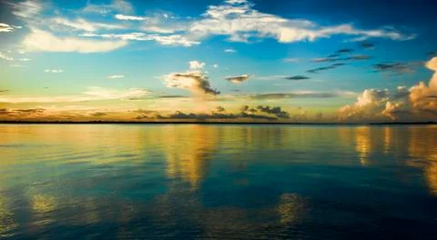Sunset Over Indian River Stock Photos