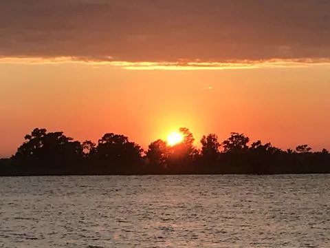 Sunset over Intercoastal Foto stock