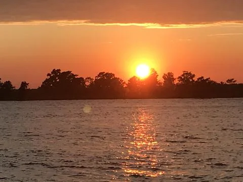 Sunset over Intercoastal Foto stock