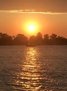 Sunset over Intercoastal Foto stock
