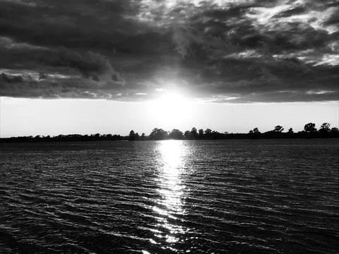 Sunset over Intercoastal Foto stock