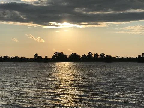 Sunset over Intercoastal Foto stock