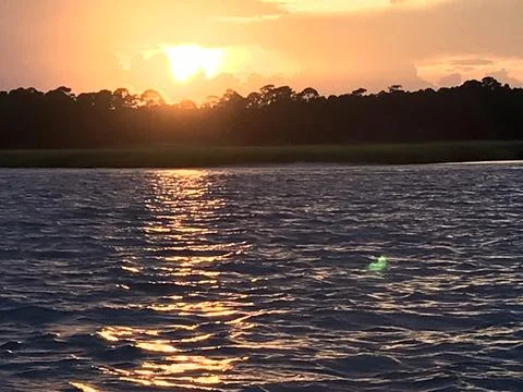 Sunset over Intercoastal Foto stock