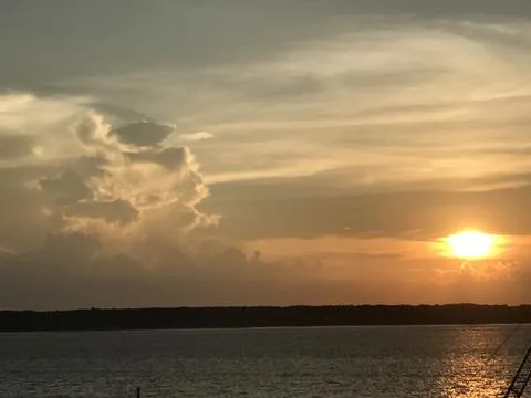 Sunset over Intercoastal Foto stock