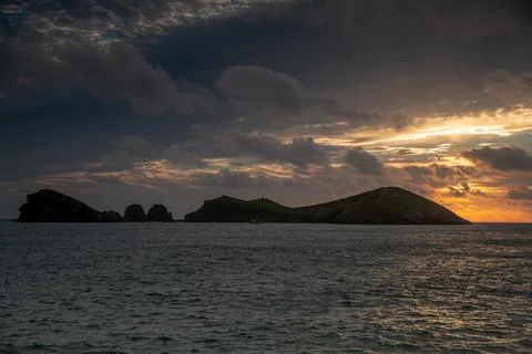 Sunset over the Islands Stock Photos