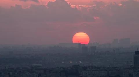 Sunset over Istanbul Stock Footage 67502514