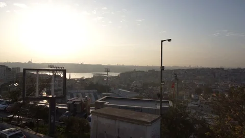Sunset over Istanbul Video stock 88323509