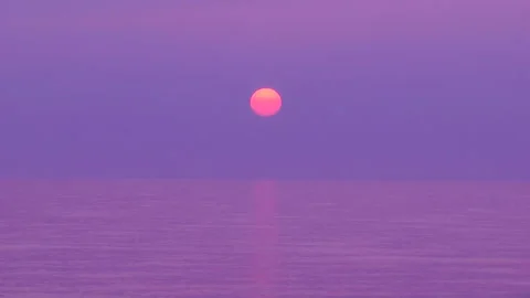 Sunset over the Japan Sea 스톡 동영상 332376768