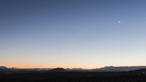 Sunset Over Joshua Tree Stock Footage 104769142