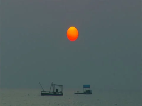 Sunset over Kailua Bay Video stock 22243262