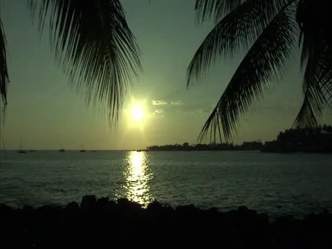 Sunset over Kailua Bay Stock-Footage 22243266