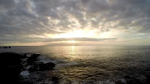 Sunset over La Gomera Video stock 84381881