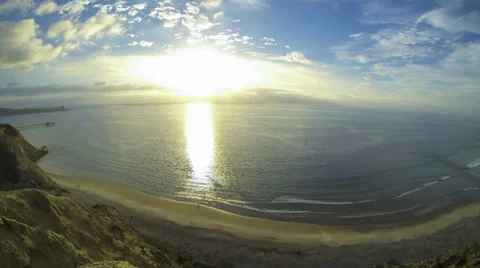 Sunset over La Jolla Stock Footage 35895202