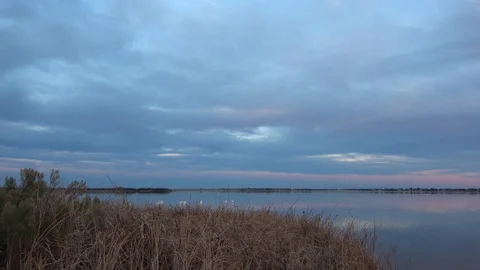 Sunset over the lake. Stock Footage 100297649