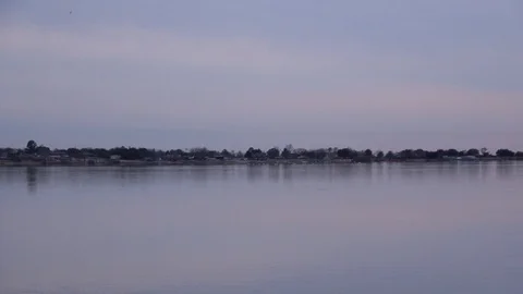 Sunset over the lake. Stock Footage 100298162