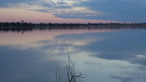 Sunset over the lake. Stock Footage 100298640