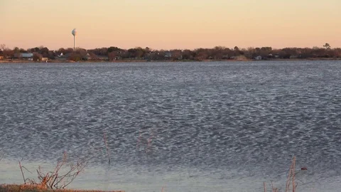 Sunset over the lake. Stock Footage 100298856