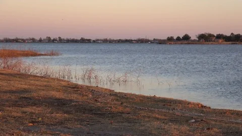 Sunset over the lake. Stock Footage 100298981