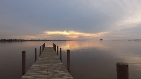 Sunset over the lake. Stock Footage 103389190