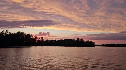 Sunset over Lake Video stock 277894931