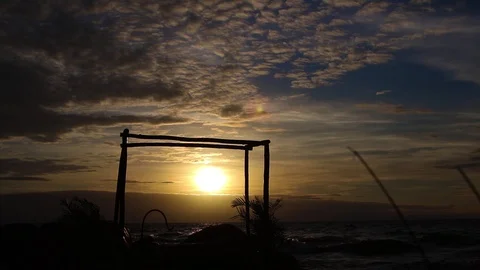 Sunset over Lake Malawi Stock Footage 108769873