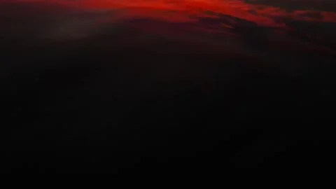 Sunset over lake, reflections, tinted clouds, Reveilling shot, Germany, 4K Drone Stock Footage 279761423