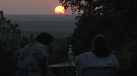 Sunset over Lake Travis Stock Footage 10572118