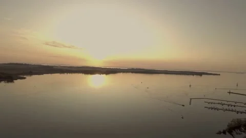 Sunset over lake Vättern 動画素材 148940910