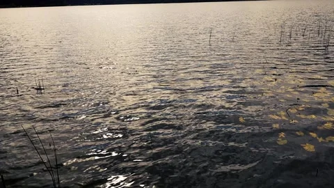 Sunset Over The Lake Waters Stock Footage 324906154