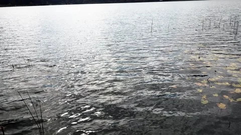 Sunset Over The Lake Waters Stock Footage 324906161