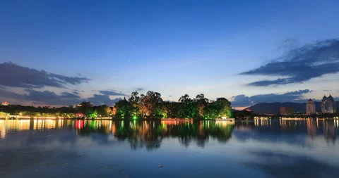 Sunset over lake,4K Timelapse Video stock 88663381