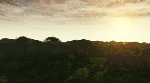 Sunset over the Land Stock Footage 30368344