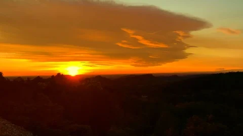 Sunset Over Landscape Stock Footage 111324047