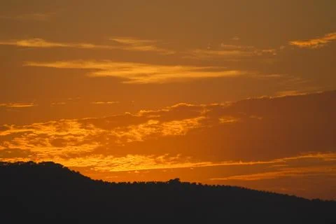 Sunset Over Landscape Stock Photos
