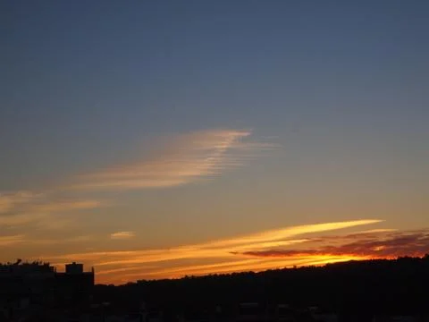 Sunset over Lisbon Foto stock