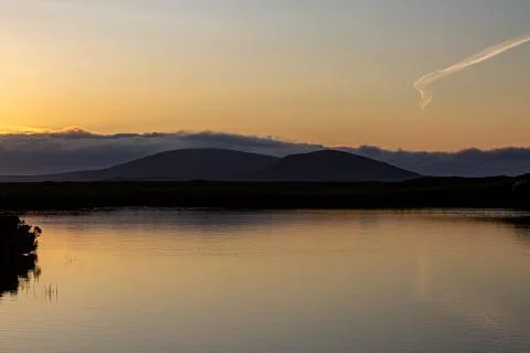Sunset over a Loch Stock Photos