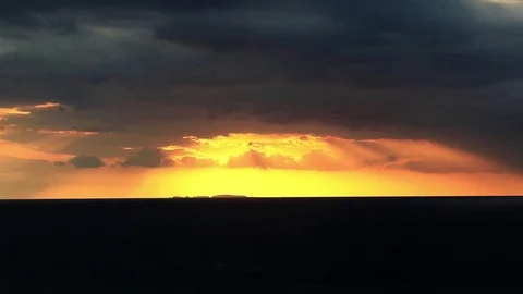 Sunset over Marietas island Stock Footage 81158547