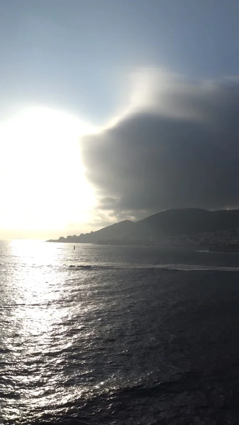 Sunset over the Mediterranean Sea Stock Footage 312518262