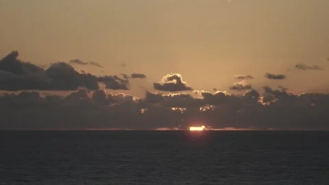 Sunset over the Mediterranean sea Stock Footage 340821062