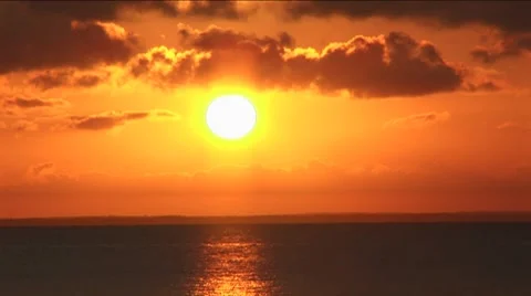 Sunset Over Mobile Bay Stock Footage 7729344