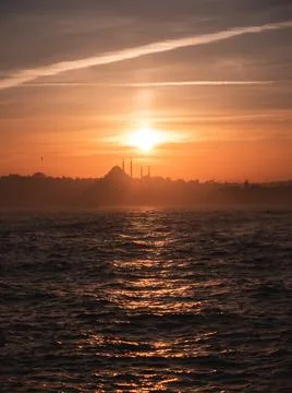 Sunset over a Mosque Foto stock