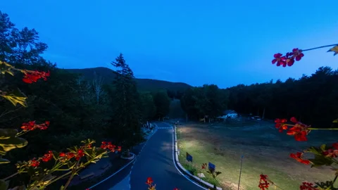 Sunset over Mount Amiata - Day to night - Timelapse - 4K Stock Footage 207762895