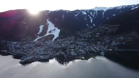 Sunset over the mountain Stock Footage 274677064