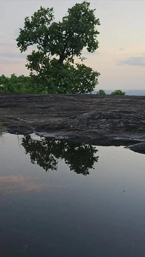 Sunset over the Mountain Stock Footage 308702371