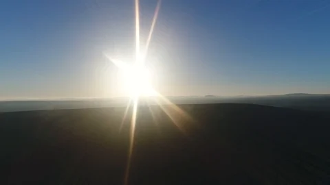 Sunset over the mountain. Israel Stock Footage 105972252